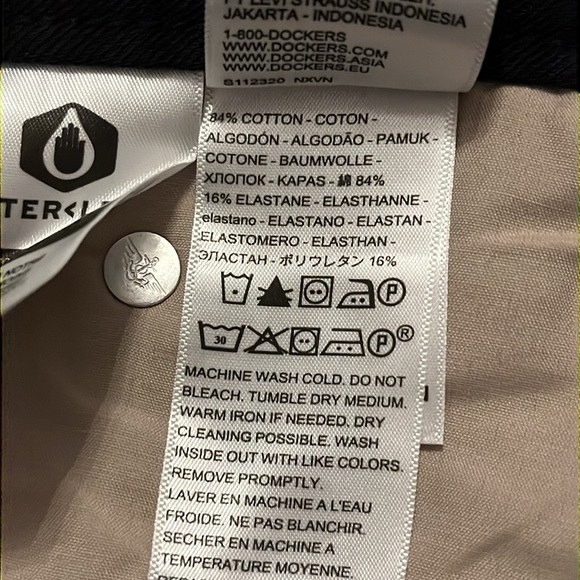 40/36 Dockers Men's Comfort Knit Jean Cut Straight Fit black 40x36 big tall NWT - Picture 9 of 12